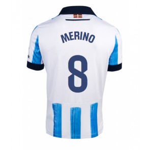 Real Sociedad Mikel Merino #8 Hjemmebanetrøje 2023-24 Kort ærmer